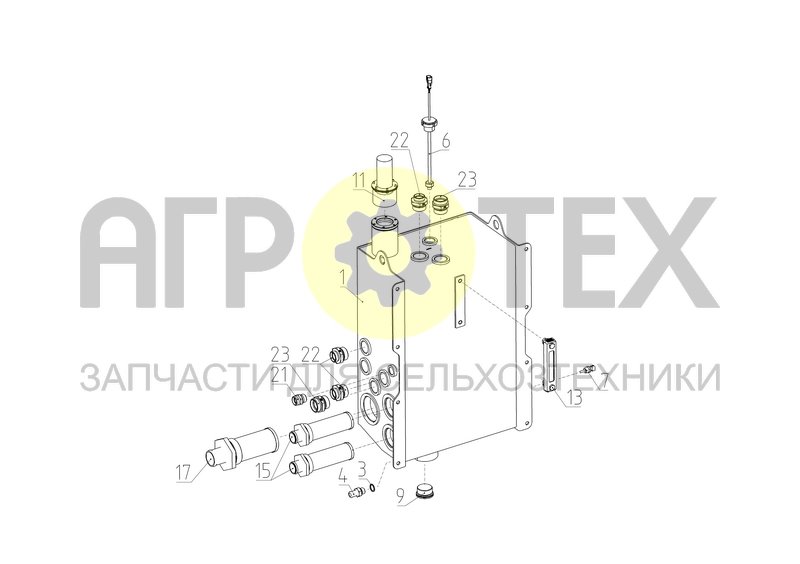 Чертеж Гидробак (КСУ-2.09.76.100)